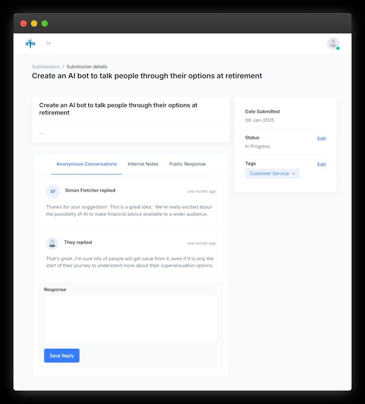 Screenshot of notification preferences screen